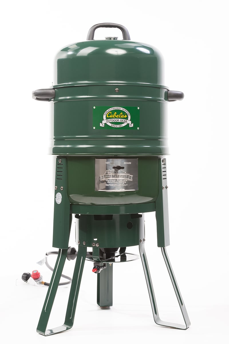 Recalled green body with Cabela’s logo